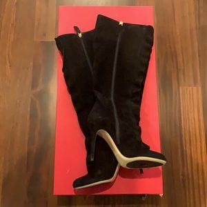 Valentino black suede boots